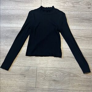 American Eagle Black Long Sleeve Women's Top